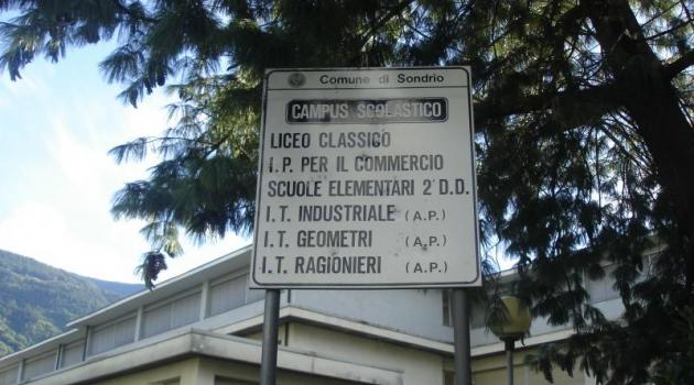 Il campus scolastico di Sondrio