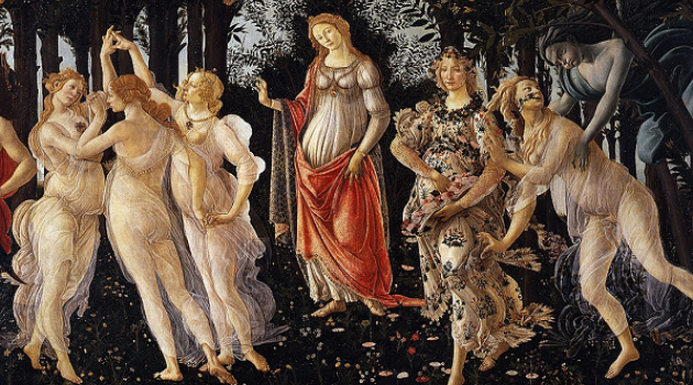 La dolcezza femminile nella Primavera di Botticelli