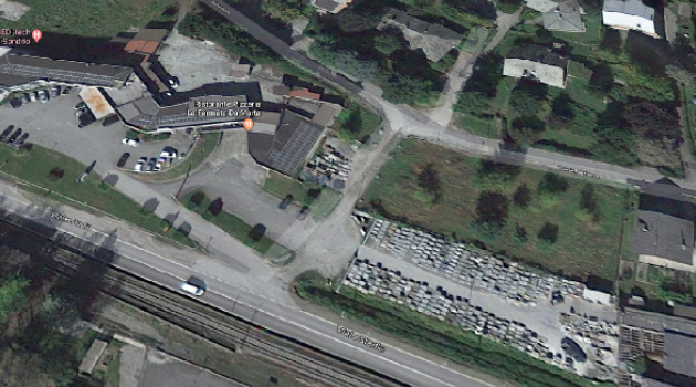 La zona della prevista bretella tra Viale dello Stadio e Via Valeriana
