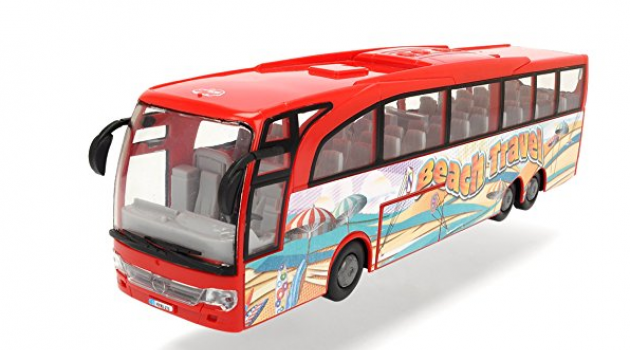 Dickie Toys 3745005 Autobus multicolore con motore pullback, scala 1:43, Interno/Esterno in Amazon