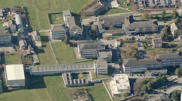 Visione aerea del Campus di Sondrio