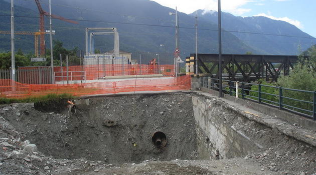 La foto sul Lungo Mallero giovedì 14 mattina