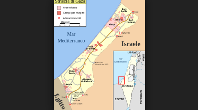 Gaza, in un contorno che indica lutto continuo, frutto dell'estremismo, d'una parte e dall'altra