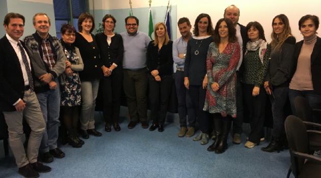 Lo staff delle Risorse Umane di Asst ValtLario Sondrio con il loro direttore e i direttori generale e amministrativo