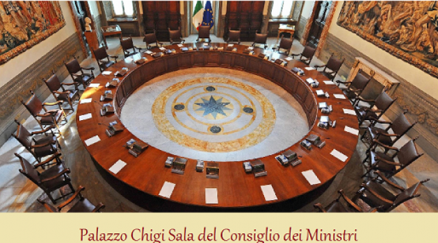 Palazzo Chigi. Sala Consiglio dei Ministri