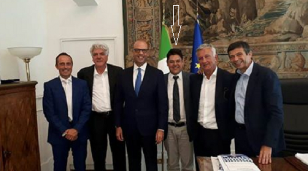 Da sinistra Grassi, Marchica, Alfano, Patelli, Del Simone, Lupi